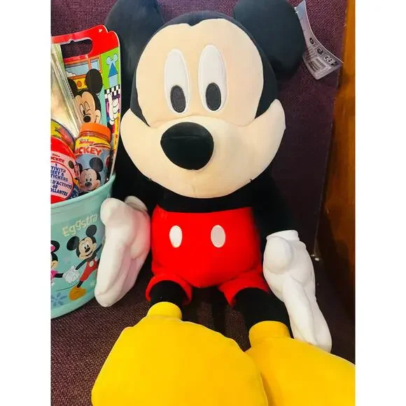 Mickey Mouse Easter bundle 24 inch large Mickey Pillow Buddy, kit ,red cup - Picture 4 of 9